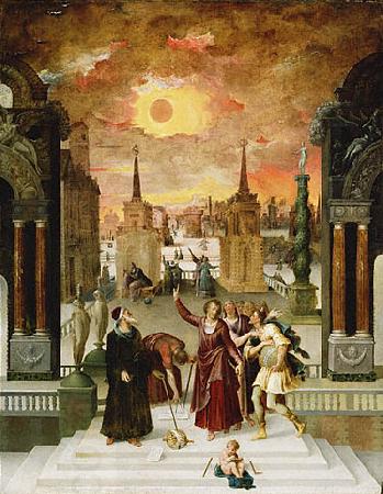 Antoine Caron Dionysius Areopagite and the eclipse of Sun China oil painting art